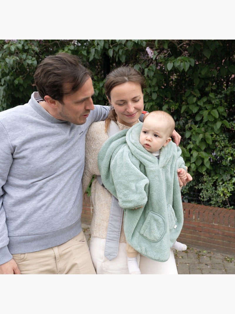 Poncho de voyage bébé pour siège auto - moelleux douceur Vert chèvrefeuille - Kiabi
