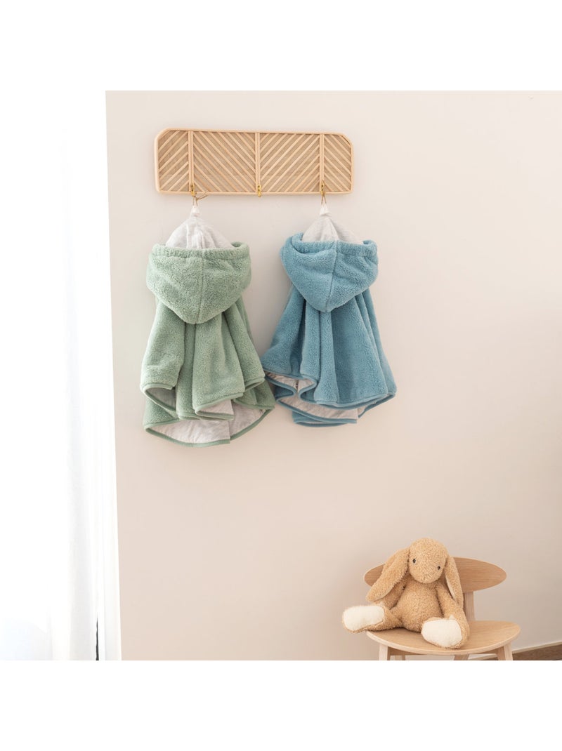 Poncho de voyage bébé pour siège auto - moelleux douceur Vert Sauge - Kiabi