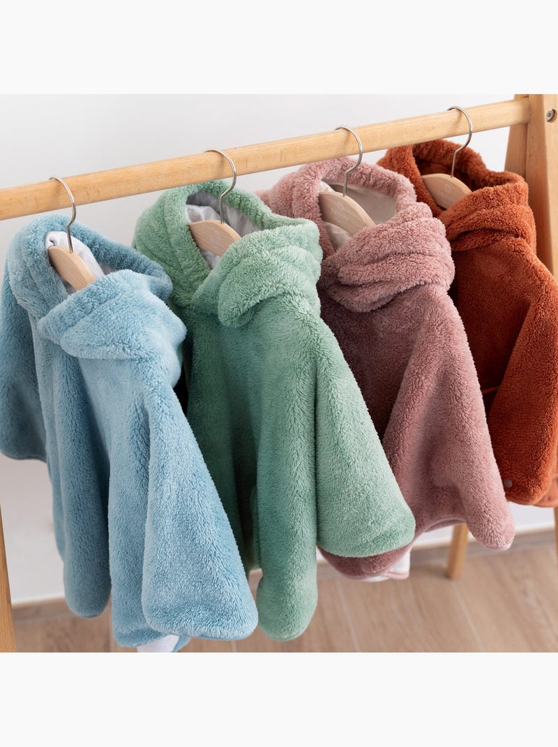 Poncho de voyage bébé pour siège auto - moelleux douceur Vert Sauge - Kiabi