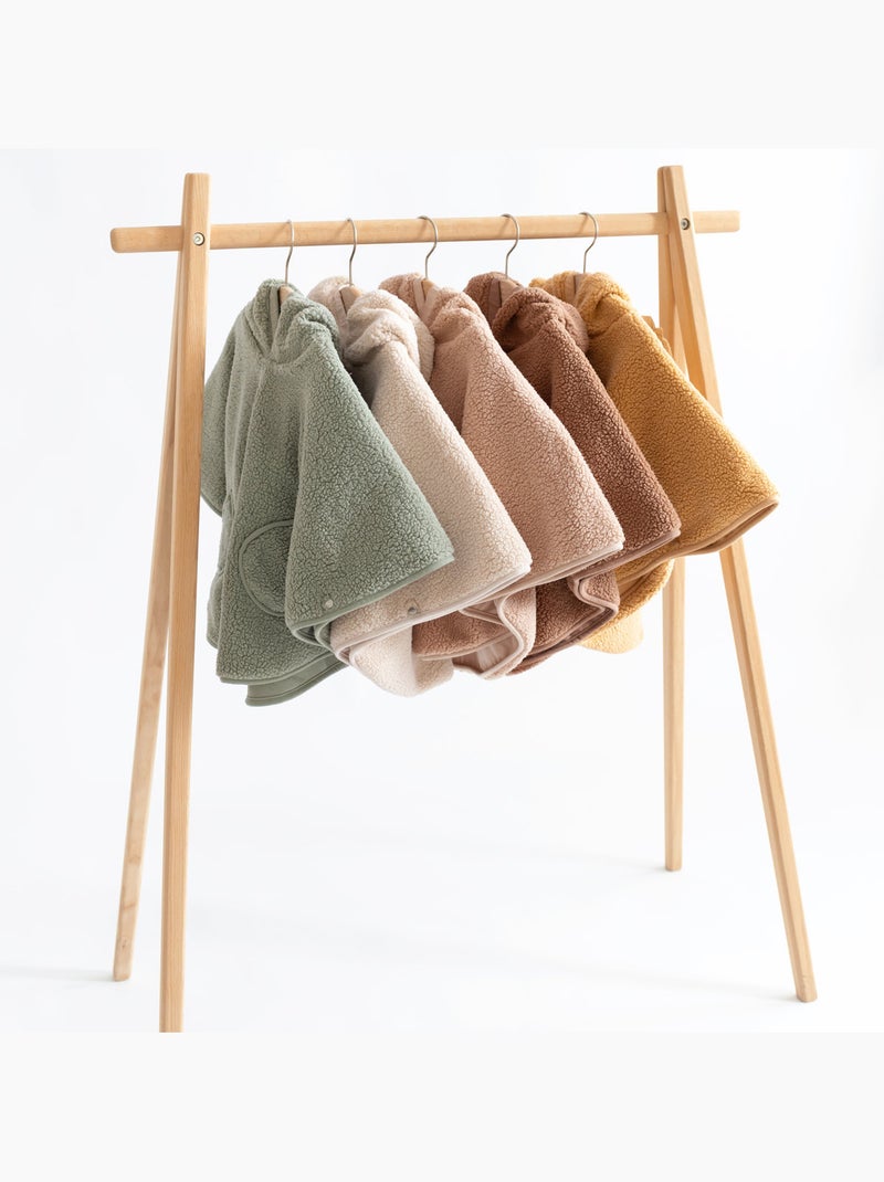Poncho de voyage bébé pour siège auto - teddy douillet Beige - Kiabi