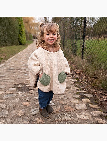 Poncho de voyage bébé pour siège auto - teddy douillet