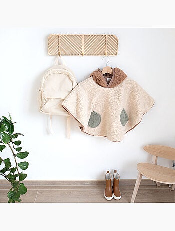 Poncho de voyage bébé pour siège auto - teddy douillet
