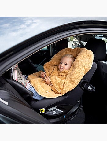 Poncho de voyage bébé pour siège auto - teddy douillet