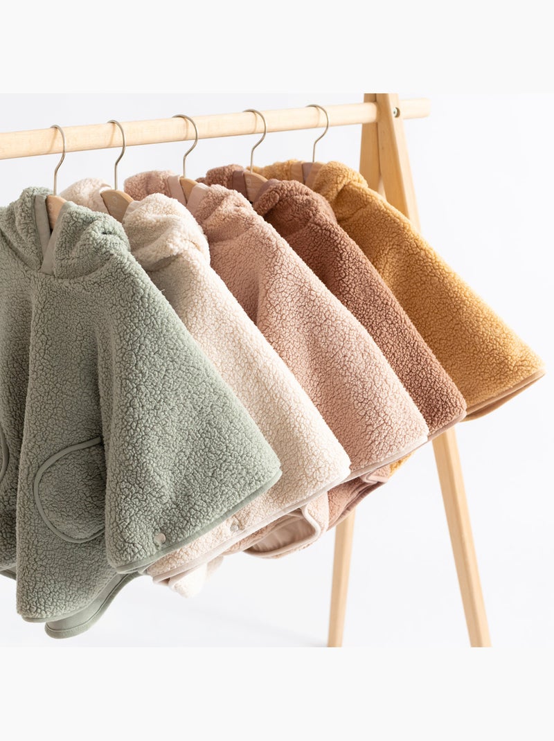 Poncho de voyage bébé pour siège auto - teddy douillet Safran - Kiabi
