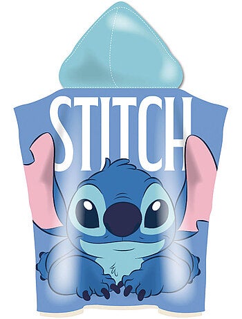 Poncho en microfibre Lilo & Stitch avec capuche, 50 x 50 cm