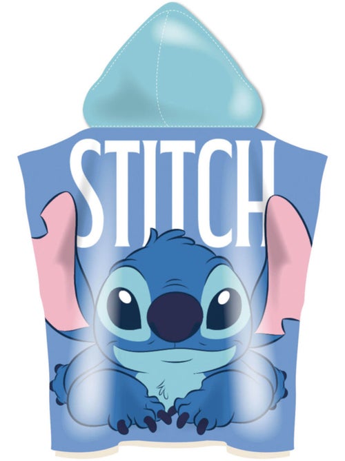 Poncho en microfibre Lilo & Stitch avec capuche, 50 x 50 cm - Kiabi