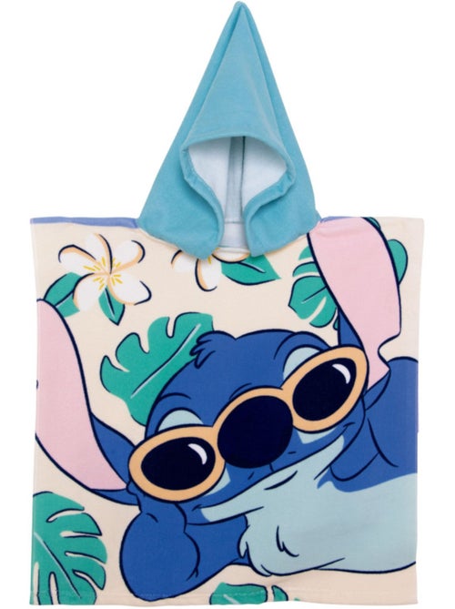 Poncho en microfibre Lilo & Stitch avec capuche, 50 x 50 cm - Kiabi