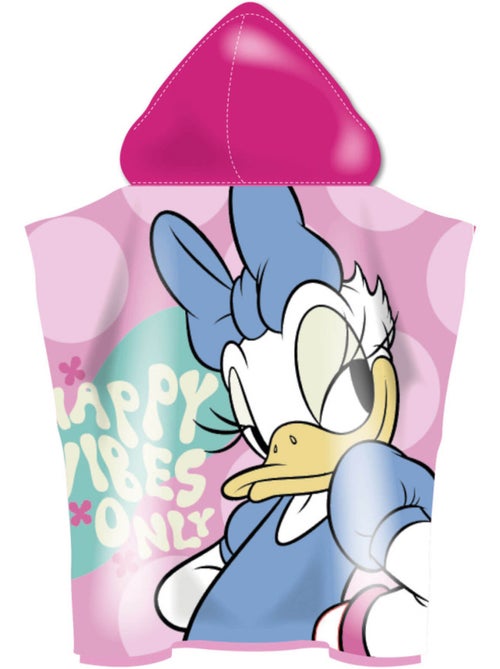 Poncho en microfibre Minnie & Daisy avec capuche, 50 x 50 cm - Kiabi