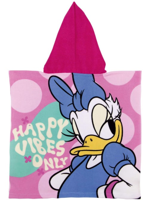Poncho en microfibre Minnie & Daisy avec capuche, 50 x 50 cm - Kiabi