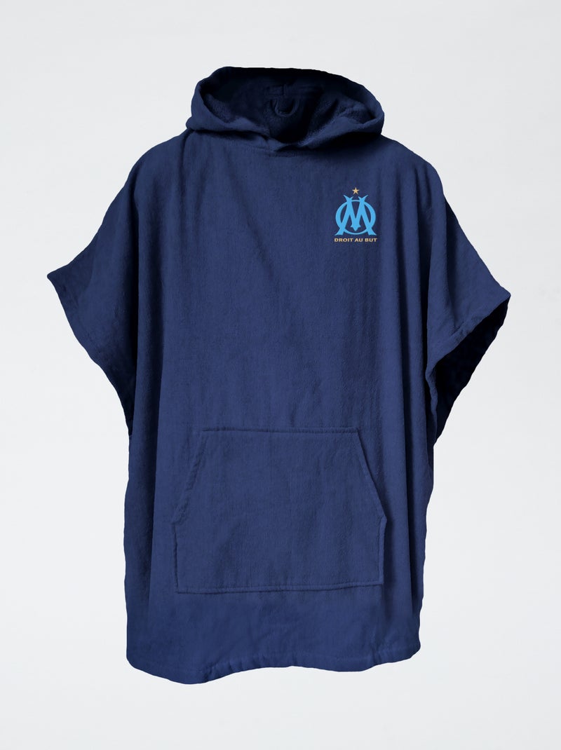Poncho en polaire 'Olympique de Marseille' Bleu - Kiabi