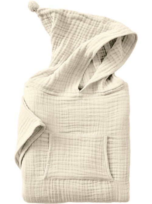 Poncho enfant avec capuche - Quadruple  gaze de coton 220 g/m² – Gaïa - Kiabi