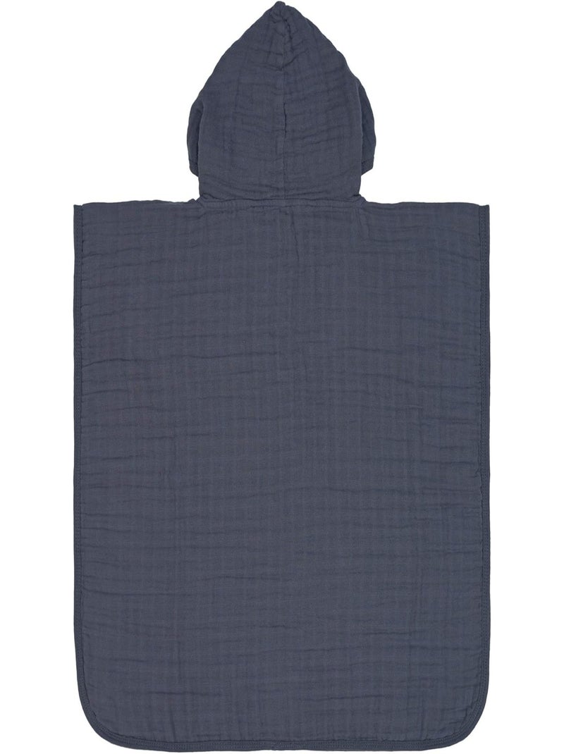 Poncho Enfant Gaze de coton PROMO LINGE Bleu - Kiabi