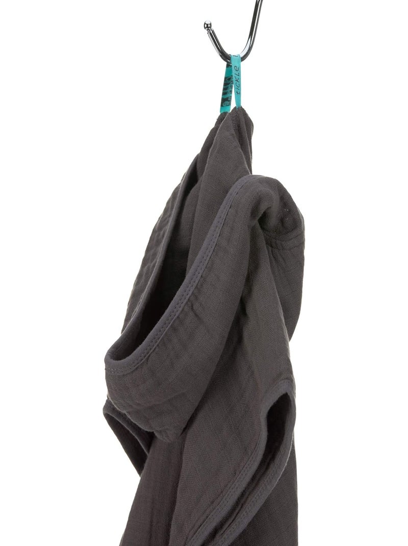 Poncho Enfant Gaze de coton PROMO LINGE gris anthracite - Kiabi