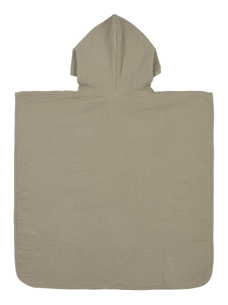 Poncho Enfant Gaze de coton PROMO LINGE Kaki - Kiabi