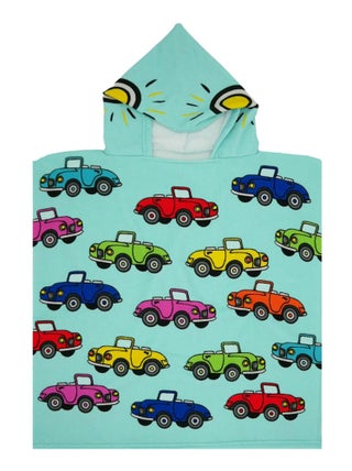 Poncho enfant microfibre Multicolore 60x60 250g/m² - Poncho Cars