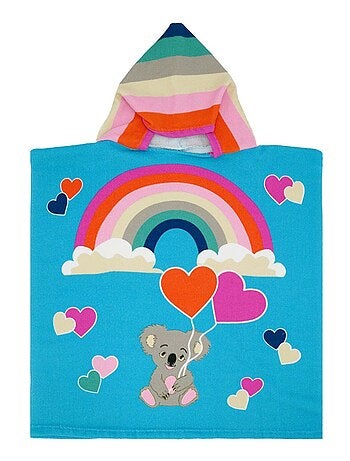Poncho enfant microfibre Multicolore 60x60 250g/m² - Poncho Koala