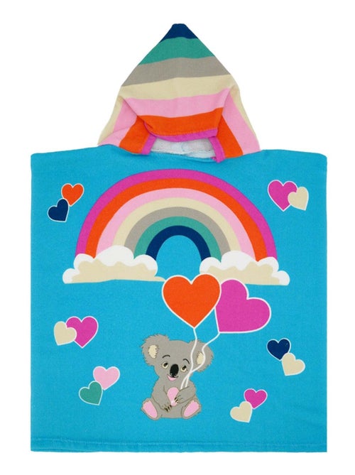 Poncho enfant microfibre Multicolore 60x60 250g/m² - Poncho Koala - Kiabi