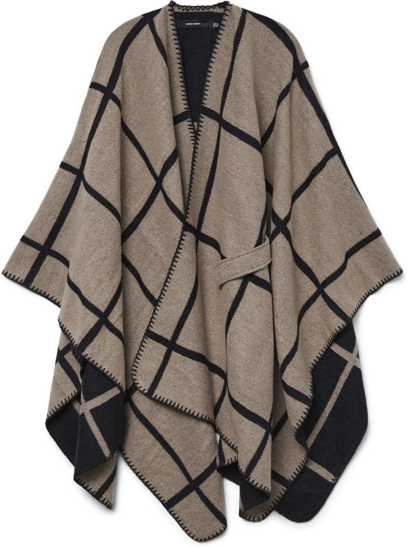 Poncho Femme Vero Moda Marron cappuccino - Kiabi