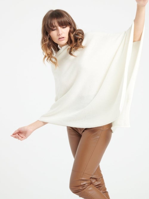 Poncho femmme 100% cachemire - LILLY 9 - Kiabi