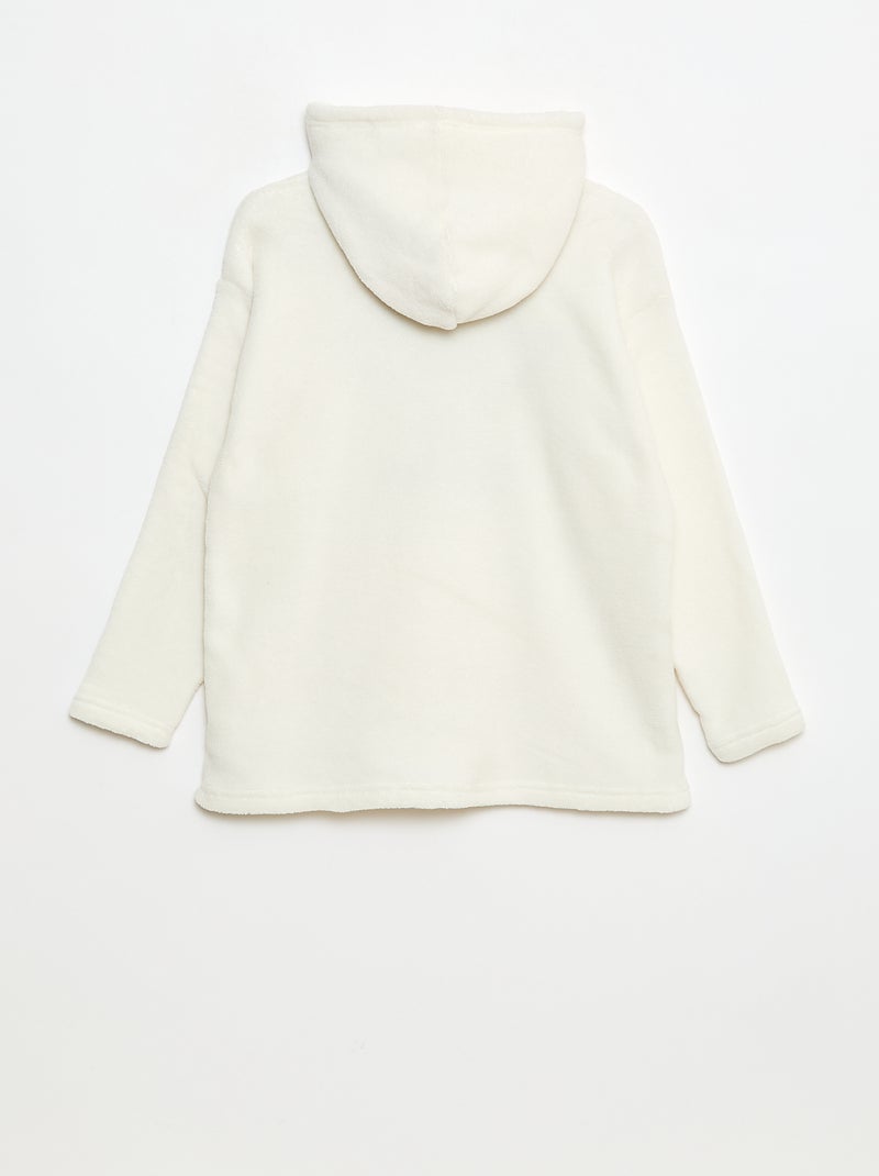 Poncho 'Harry Potter' en polaire Blanc - Kiabi