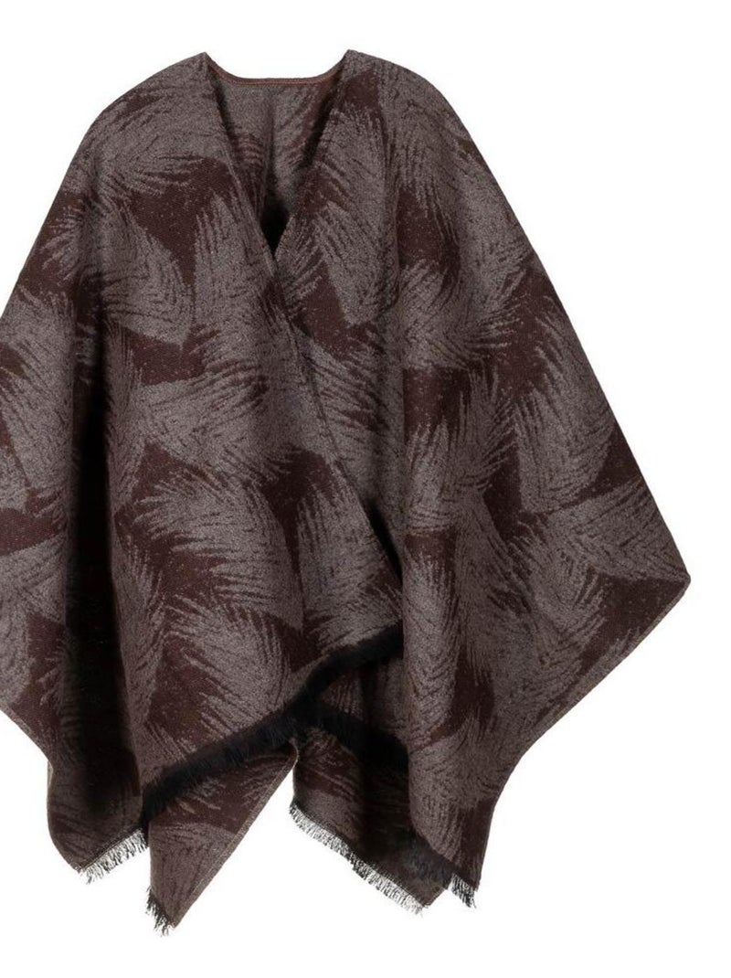 Poncho Hoja - Fabriqué en France Marron - Kiabi