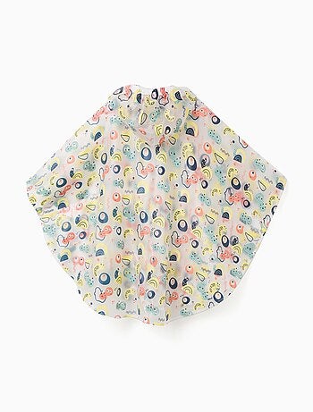 Poncho imperméable à capuche avec motif