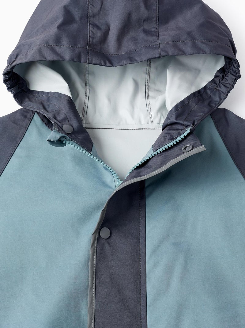 Poncho imperméable à capuchon, long CHICAGO Bleu - Kiabi