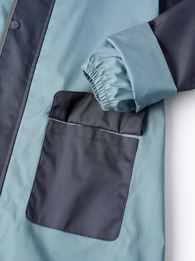 Poncho imperméable à capuchon, long CHICAGO Bleu - Kiabi