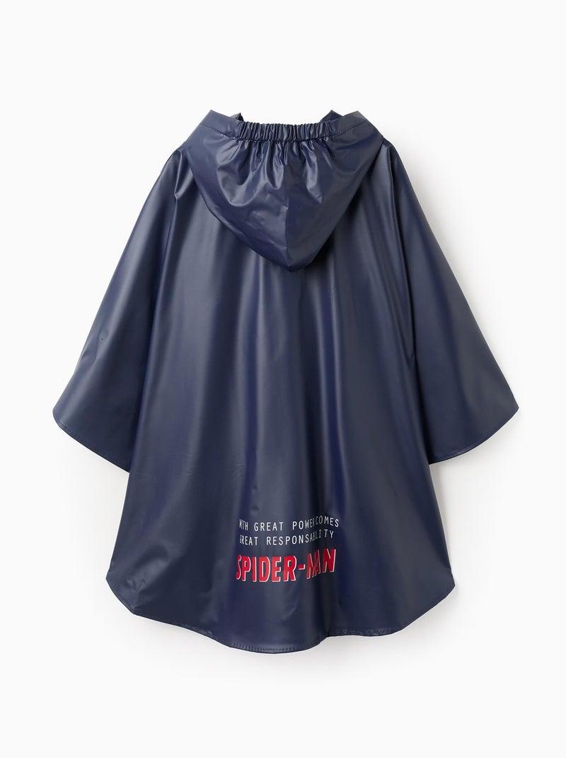 Poncho Imperméable avec Capuche Spiderman Bleu foncé - Kiabi