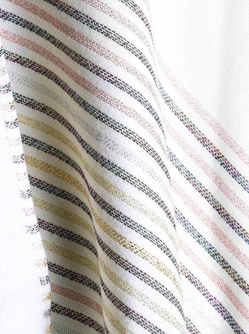 Poncho Mina - Fabriqué en France Blanc - Kiabi