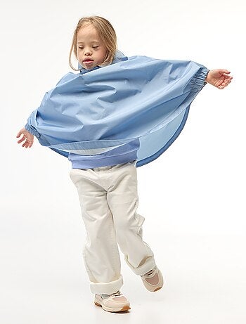 Poncho mixte à capuche - collection facile à enfiler
