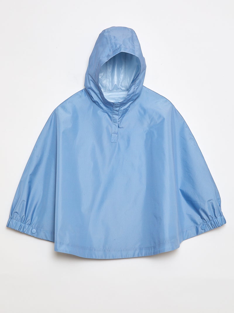 Poncho mixte à capuche - collection facile à enfiler Bleu - Kiabi