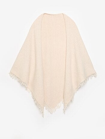 Poncho ouvert uni