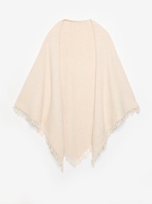 Poncho ouvert uni - Kiabi