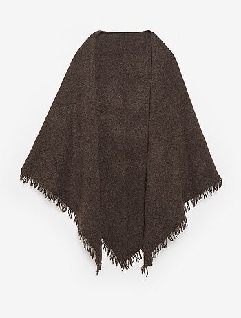 Poncho ouvert uni