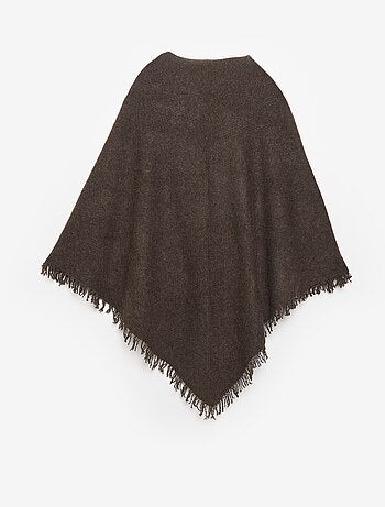 Poncho ouvert uni
