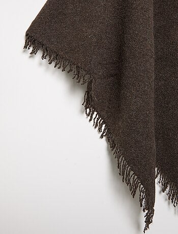 Poncho ouvert uni