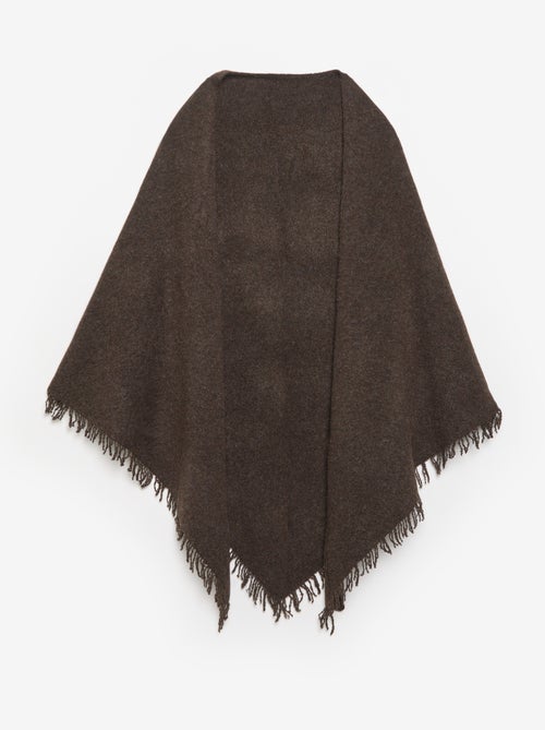 Poncho ouvert uni - Kiabi