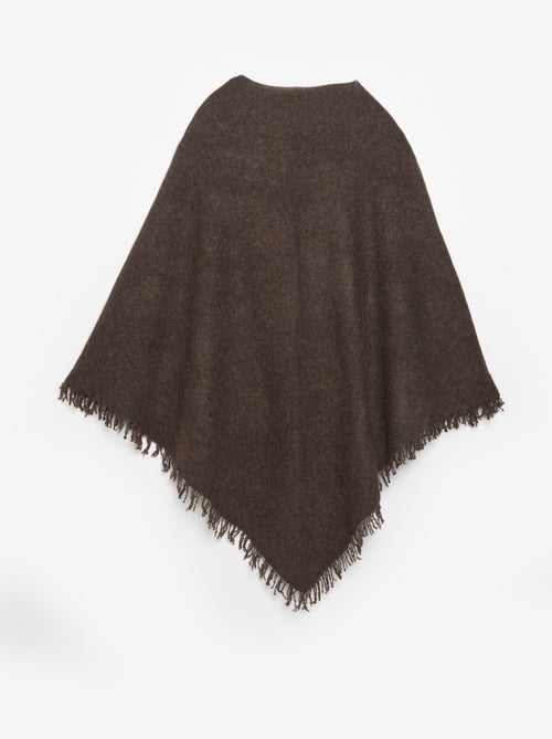 Poncho ouvert uni - Kiabi
