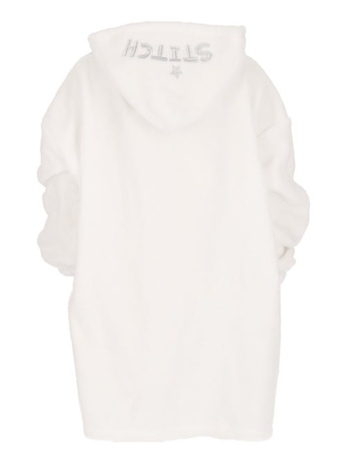 Poncho plaid à capuche molletonné Disney Stitch polyester - Kiabi