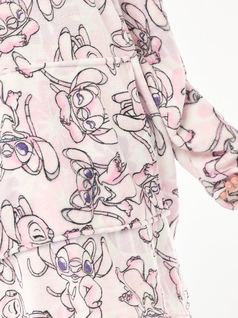 Poncho plaid adulte 'Stitch' Rose - Kiabi