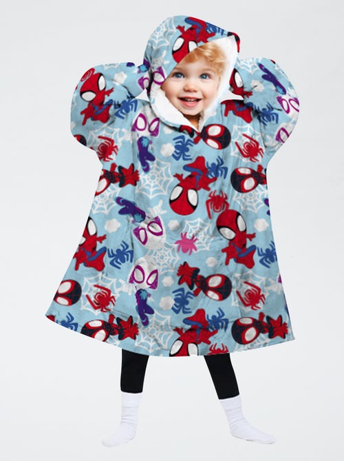 Poncho plaid 'Spiderman' - Kiabi
