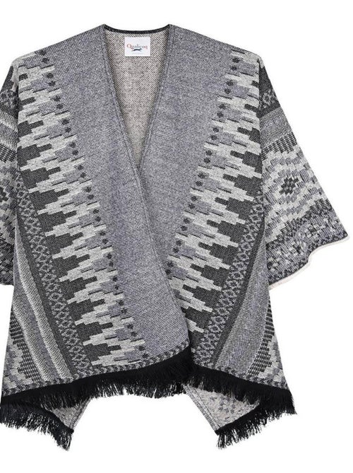 Poncho Poches Aztèque - Fabriqué en France - Kiabi