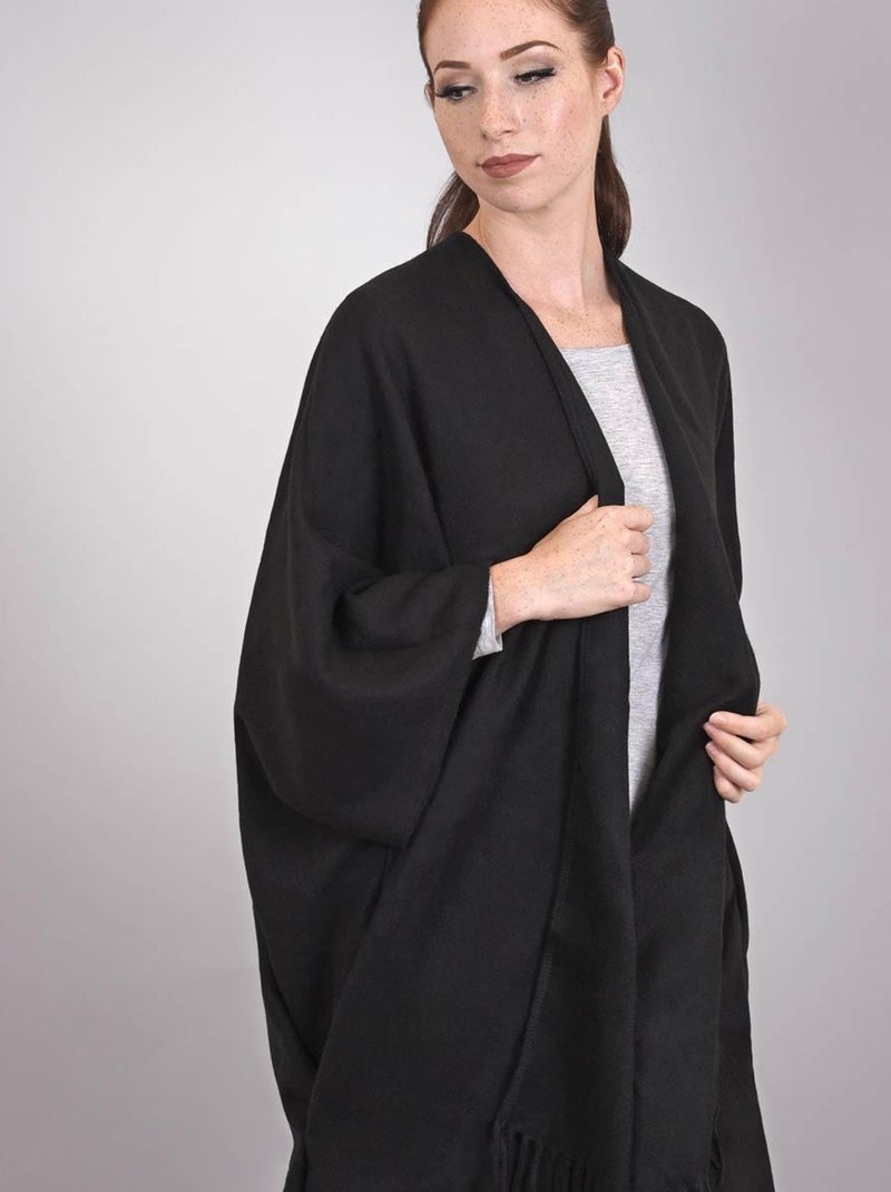 Poncho poches Casa - Fabriqué en France Noir - Kiabi