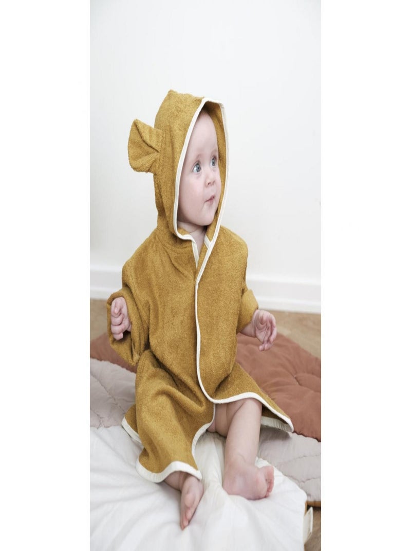 Poncho-robe - Baby - Bear - Ochre Marron - Kiabi