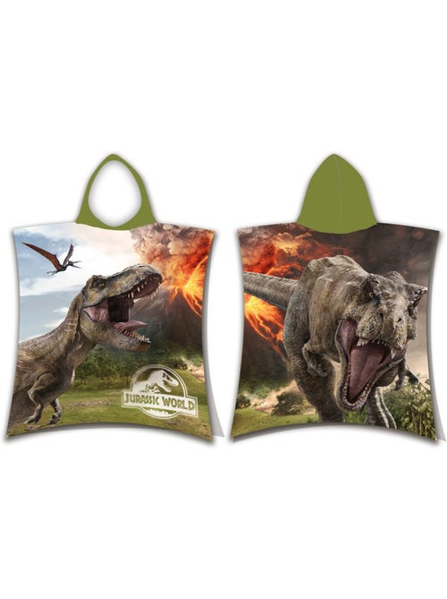 Poncho serviette éponge à capuche coton Jurassic World dinosaures 50 x 115 - Kiabi Poncho serviette éponge à capuche coton Jurassic World dinosaures 50 x 115 - Kiabi