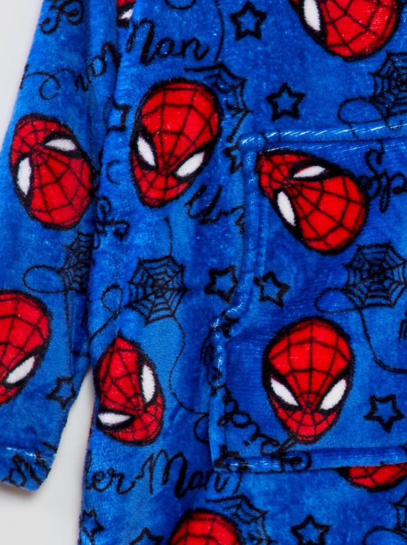 Poncho 'Spider-Man' en polaire Bleu - Kiabi