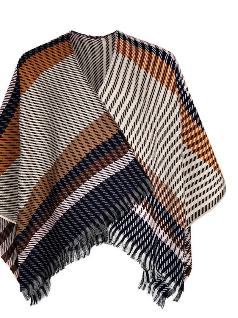Poncho Stefi - Fabriqué en France Beige - Kiabi