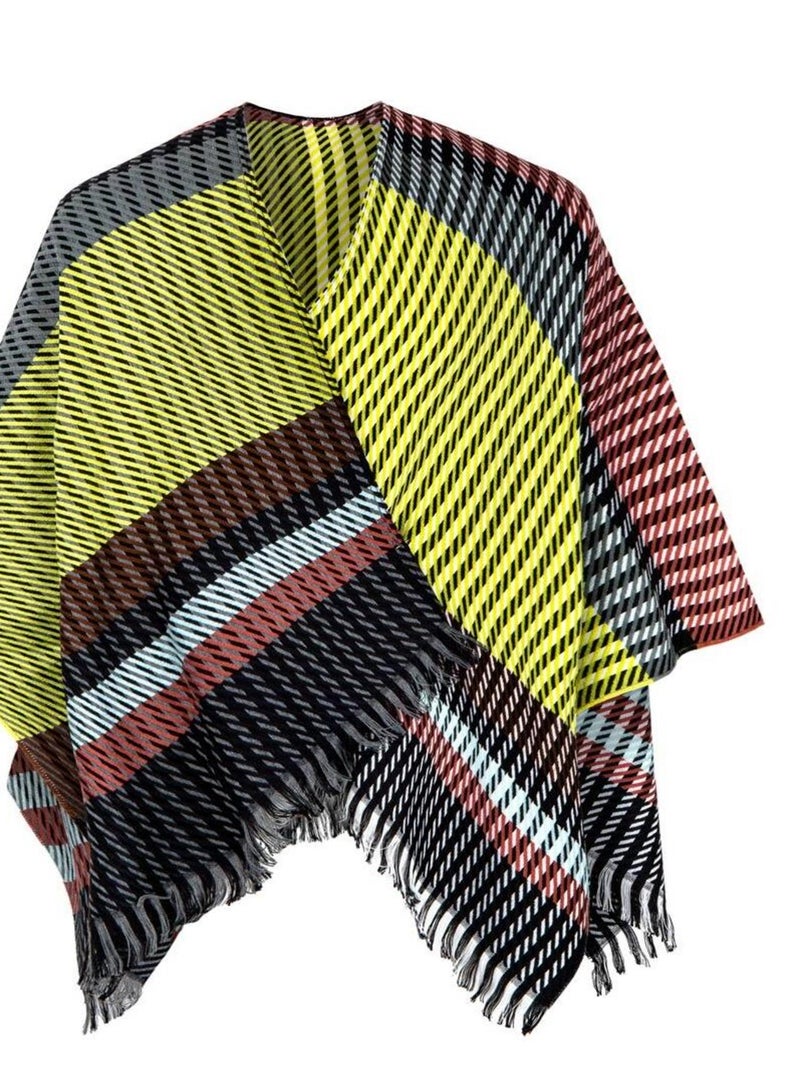 Poncho Stefi - Fabriqué en France Jaune - Kiabi