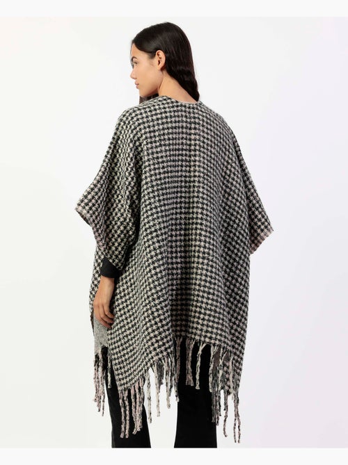 Poncho tendance en tricot ouvert double face superposé pour femme ADMAS - Kiabi Poncho tendance en tricot ouvert double face superposé pour femme ADMAS - Kiabi